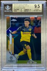 Jadon Sancho [Gold Refractor] Soccer Cards 2019 Topps Chrome UEFA Champions League Prices