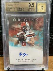 Baker Mayfield [Turquoise] #RA-BM Football Cards 2018 Panini Origins Rookie Autographs Prices