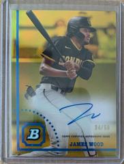 James Wood [Gold] #CPA-JW Baseball Cards 2022 Bowman Heritage Chrome Prospect Autographs Prices