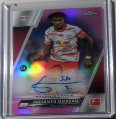 Mohamed Simakan [Pink Wave] Soccer Cards 2021 Topps Chrome Bundesliga Autographs Prices
