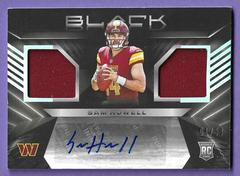 Sam Howell [Silver] #RSM-SHO Football Cards 2022 Panini Black Rookie Signature Materials Prices