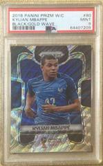 Kylian Mbappe [Black & Gold Wave] #80 Soccer Cards 2018 Panini Prizm World Cup Prices