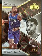 Paul George [Gold] #3 Basketball Cards 2022 Panini Black Prices