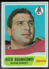 Nick Buoniconti #124 Football Cards 1968 Topps Prices