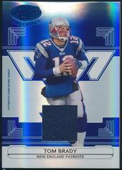 Tom Brady [Mirror Blue] #86 Football Cards 2006 Leaf Certified Materials Prices