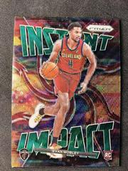 Evan Mobley [Green Wave] #10 Basketball Cards 2021 Panini Prizm Instant Impact Prices