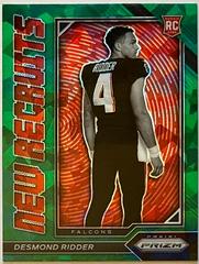 Desmond Ridder [Green Ice] #NR-2 Football Cards 2022 Panini Prizm New Recruits Prices