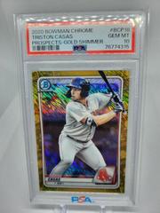Triston Casas [Gold Shimmer] #BCP-208 Baseball Cards 2020 Bowman Chrome Prospects Prices