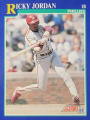Ricky Jordan #15 Baseball Cards 1991 Score Prices