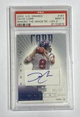 David Carr [Autograph] #197 Football Cards 2002 Upper Deck Graded Prices