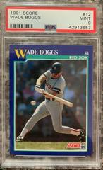 Wade Boggs #12 Baseball Cards 1991 Score Prices