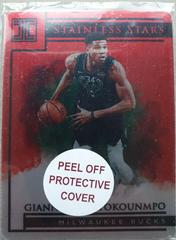 Giannis Antetokounmpo [Red] Basketball Cards 2019 Panini Impeccable Stainless Stars Prices
