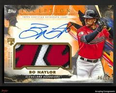 Bo Naylor [Orange] #IAP-BNA Baseball Cards 2023 Topps Inception Autograph Patch Prices