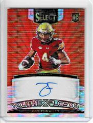 Zay Flowers [Orange Pulsar] #YS-ZFL Football Cards 2023 Panini Select Draft Picks Youth Explosion Signatures Prices