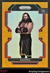Saurav [Orange Prizm] Wrestling Cards 2022 Panini Prizm WWE Prices