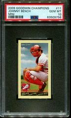 Johnny Bench [Mini] #11 Baseball Cards 2009 Goodwin Champions Prices