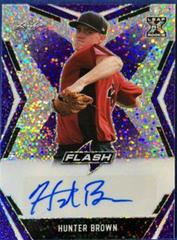 Hunter Brown [Purple] #BA-HB1 Baseball Cards 2020 Leaf Flash Autographs Prices