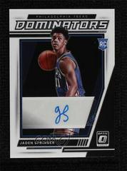Jaden Springer Basketball Cards 2021 Panini Donruss Optic Rookie Dominators Signatures Prices