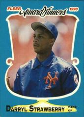 Darryl Strawberry #38 Baseball Cards 1990 Fleer Award Winners Prices