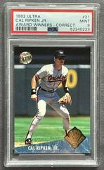 Cal Ripken Jr. [Correct] #21 Baseball Cards 1992 Ultra Award Winners Prices