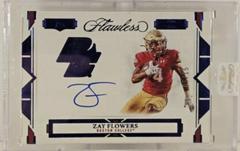 Zay Flowers [Autograph Sapphire] #108 Football Cards 2023 Panini Flawless Collegiate Prices