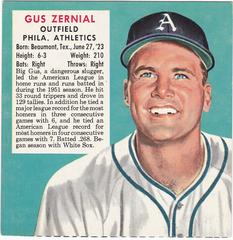 Gus Zernial Baseball Cards 1952 Red Man Tobacco Prices