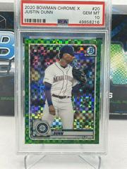 Justin Dunn [X Green Xfractor] #20 Baseball Cards 2020 Bowman Chrome Prices