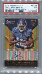 Odell Beckham Jr. [Gold Prizm] Football Cards 2014 Panini Select Rookie Autograph Prices