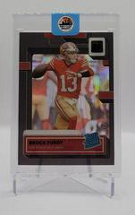 Brock Purdy [Black] Football Cards 2022 Panini Clearly Donruss Prices