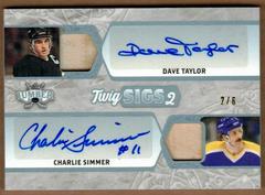 Dave Taylor, Charlie Simmer [Pewter] #TS2-05 Hockey Cards 2021 Leaf Lumber Twig Sigs 2 Prices