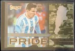 Lionel Messi [Camo Prizm] #2 Soccer Cards 2015 Panini Select National Pride Prices