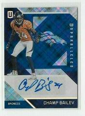 Champ Bailey [Autograph Blue] #110 Football Cards 2016 Panini Unparalleled Prices