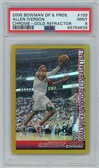 Allen Iverson [Chrome Gold Refractor] Basketball Cards 2005 Bowman Prices