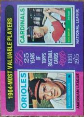 1964 MVP's [B. Robinson, K. Boyer] #202 Baseball Cards 1975 Topps Mini Prices