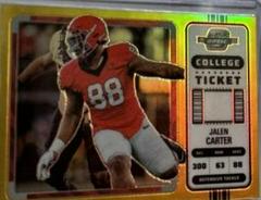 Jalen Carter [Gold] #16 Football Cards 2023 Panini Chronicles Draft Picks Contenders Optic Prices