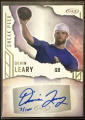 Devin Leary #SPA-DL Football Cards 2023 Sage Sneak Peek Autographs Prices