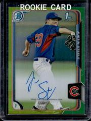 Justin Steele [Green Refractor] #JS Baseball Cards 2015 Bowman Chrome Autograph Prospect Prices