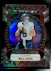 Will Levis [Red Electric Etch] #4 Football Cards 2023 Panini Obsidian Supernova Prices