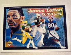 James Lofton [insert card] Football Cards 1992 Upper Deck Prices
