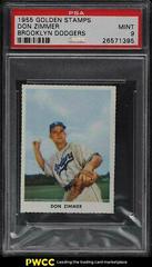 Don Zimmer [Brooklyn Dodgers] Baseball Cards 1955 Golden Stamps Prices
