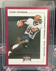 Chad Johnson [Star Ruby] Football Cards 2001 Fleer Premium Prices