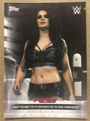 Paige Becomes the #1 Contender for the Divas Championship Wrestling Cards 2019 Topps WWE RAW Women's Revolution Prices