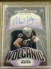 Michael Mayer [Electric Etch Purple] #15 Football Cards 2023 Panini Obsidian Volcanic Signature Prices