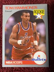 Tom Hammonds [Rookie Star on Front] Basketball Cards 1990 Hoops Prices