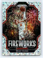 Trae Young [Fast Break] #21 Basketball Cards 2022 Panini Prizm Fireworks Prices