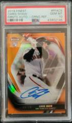 Chris Shaw [Orange Refractor] #FA-CS Baseball Cards 2019 Topps Finest Autographs Prices