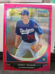 Corey Seager [Fielding Pink Refractor] #BCP125 Baseball Cards 2013 Bowman Chrome Prospect Prices