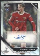 Charlie Savage Soccer Cards 2021 Topps Chrome UEFA Champions League Autographs Prices