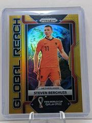 Steven Berghuis [Gold] Soccer Cards 2022 Panini Prizm World Cup Global Reach Prices
