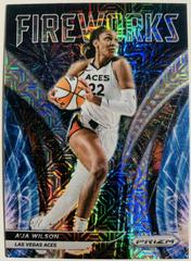 A'ja Wilson [Mojo] Basketball Cards 2022 Panini Prizm WNBA Fireworks Prices